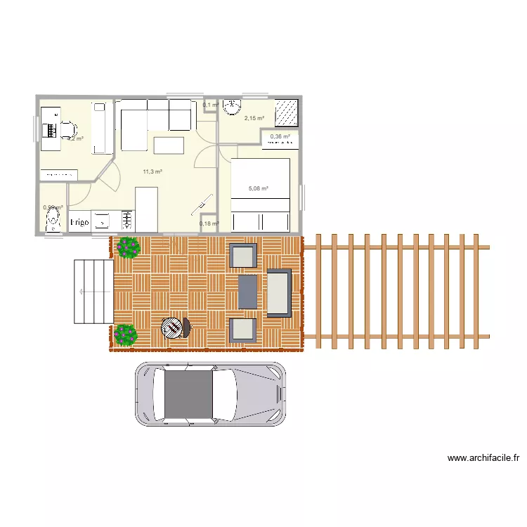 mobil home1. Plan de 
