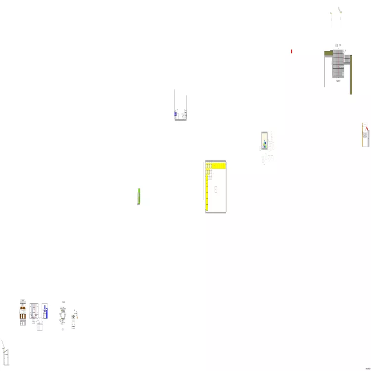 Agencements. Plan de 