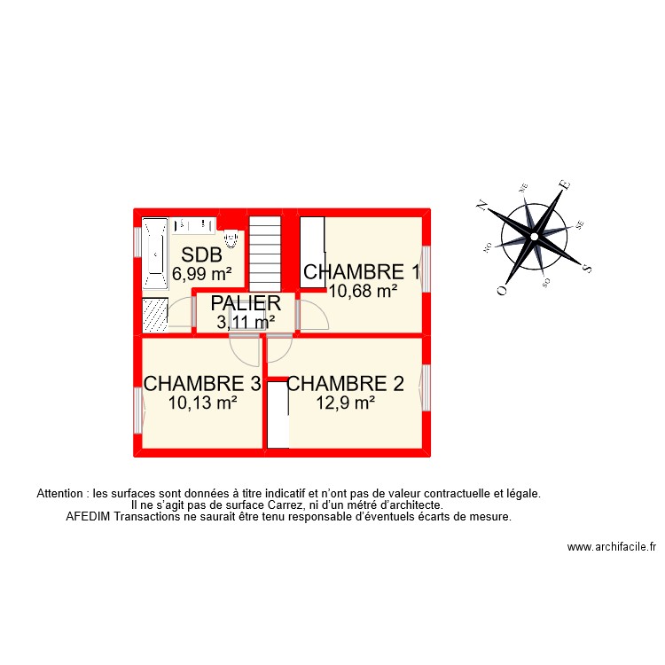 BI 10959 ETAGE . Plan de 0 pièce et 0 m2