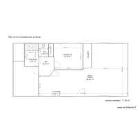 plan rdc avec surfaces