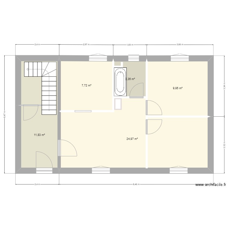 maison VOLETA. Plan de 11 pièces et 116 m2