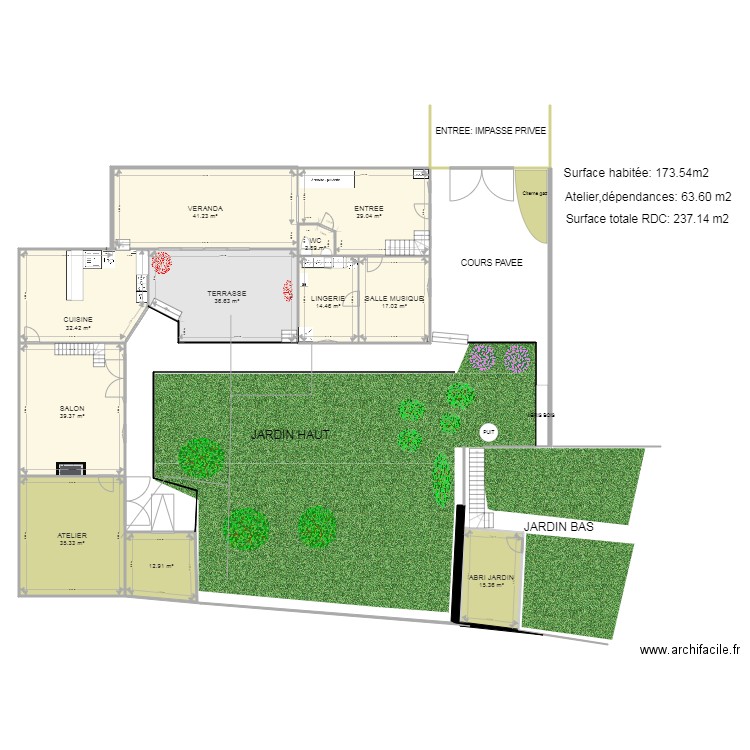 BAPTELIS45480 RDC. Plan de 0 pièce et 0 m2