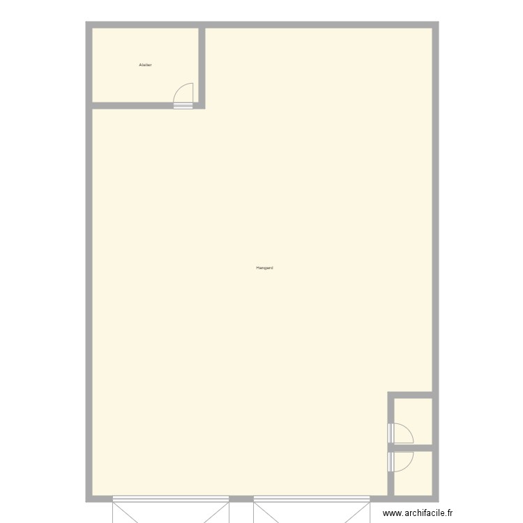 hangard. Plan de 0 pièce et 0 m2