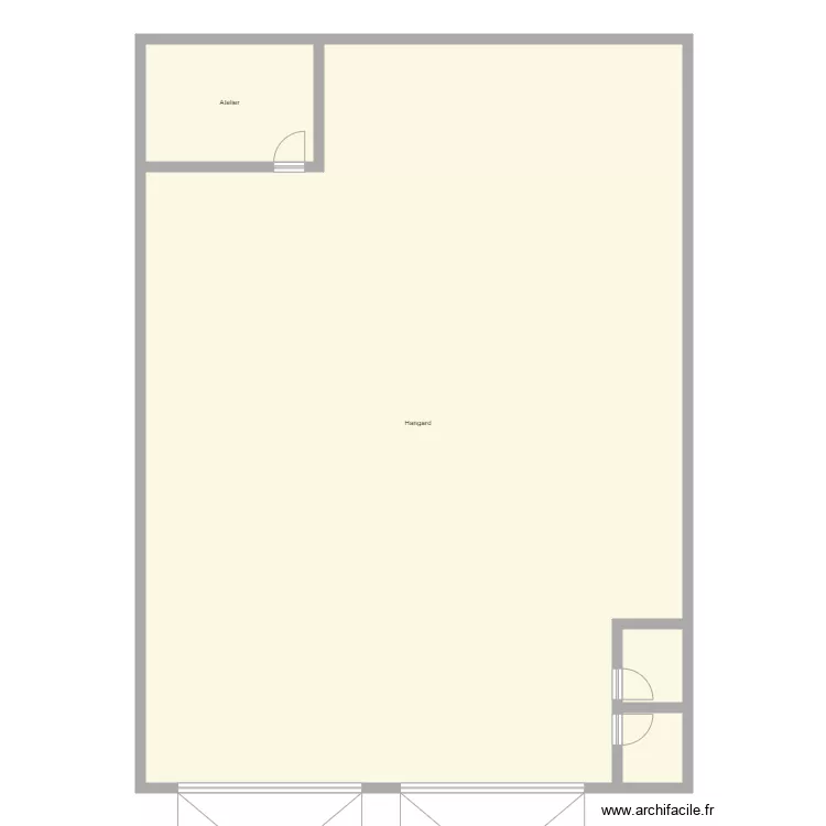hangard. Plan de 