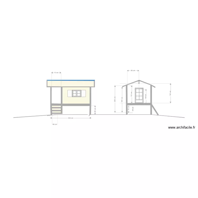 Cabane de jardin enfants 8. Plan de 