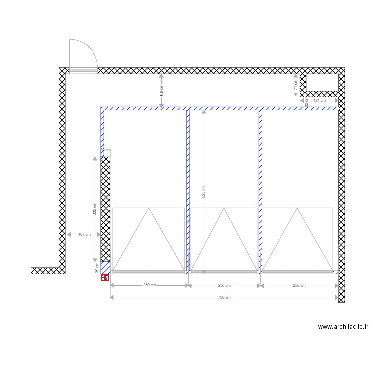 Parking GOURAN places C31 C32 C33. Plan de 0 pièce et 0 m2