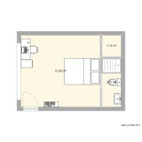 Chambre amis haut du garage