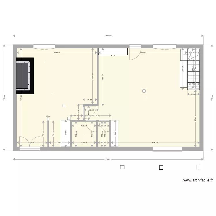 Villeneuve actuel. Plan de 