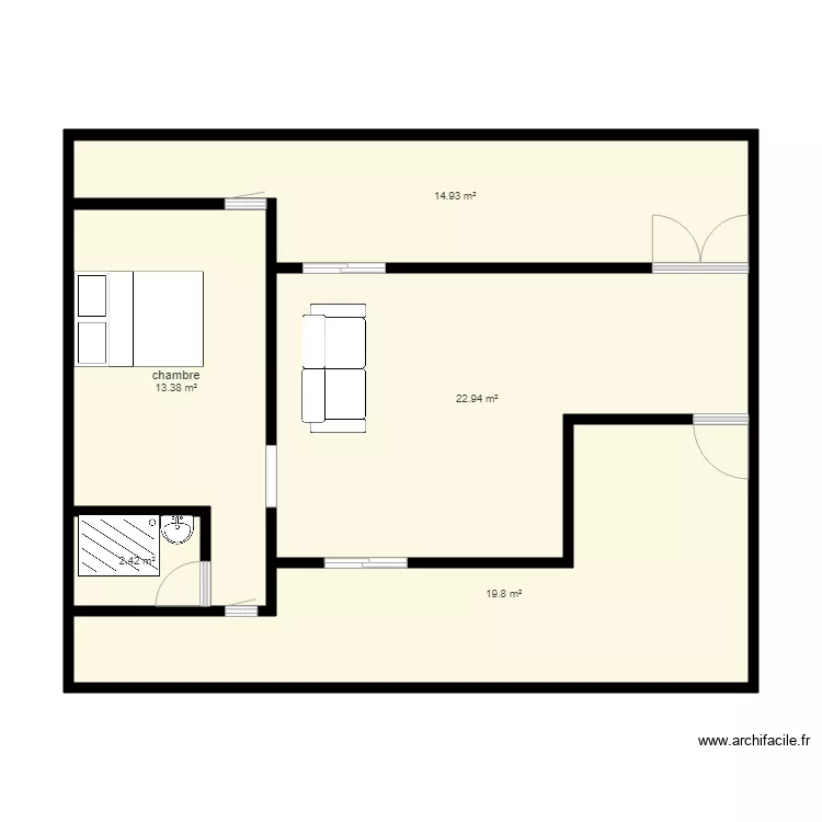 logement 2 pièces type2. Plan de logement 2 pièces type2. Plan de