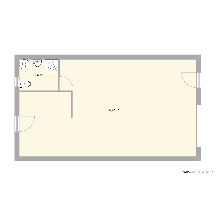 local bas. Plan de 0 pièce et 0 m2