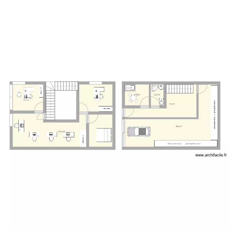 bureau plaisir. Plan de bureau plaisir. Plan de