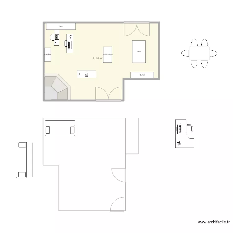 Salon de lamour et du bouqui. Plan de 