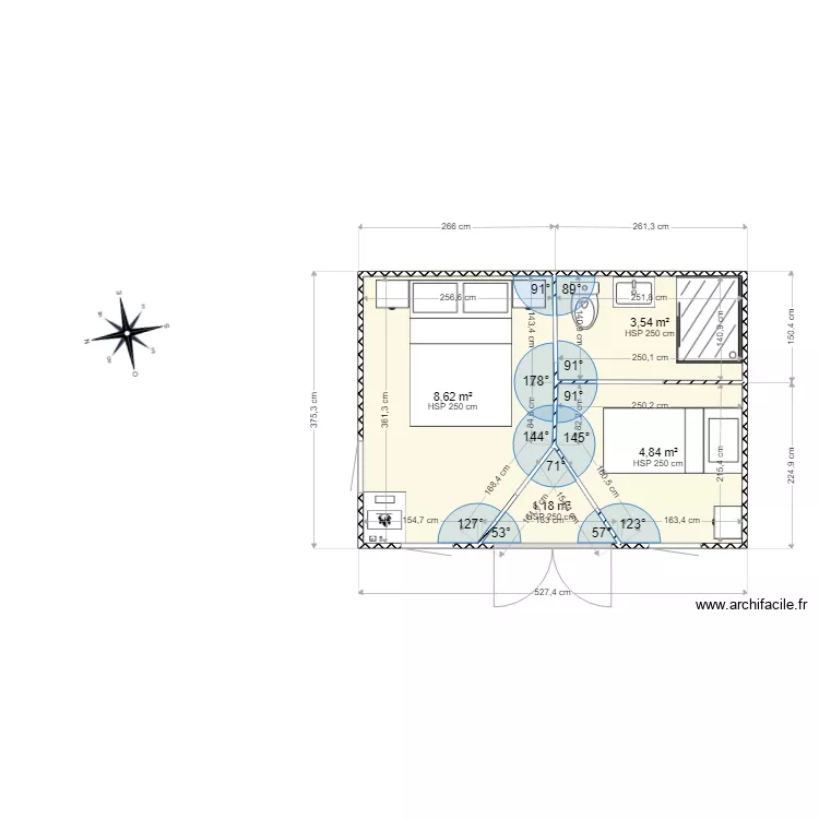 amm&eacute;nagement Blagny. Plan de 