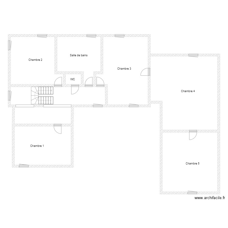 Etage Renaux. Plan de 0 pièce et 0 m2