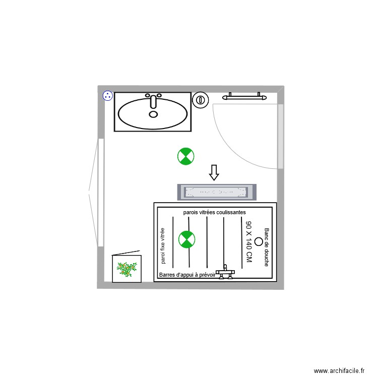 DESVIGNES SDB. Plan de 0 pièce et 0 m2