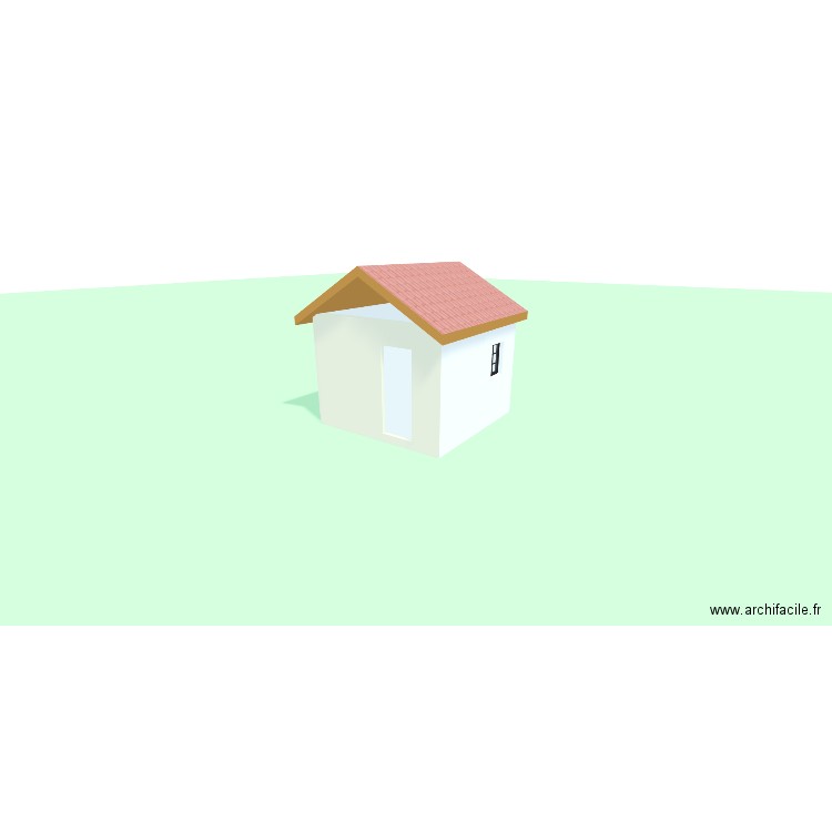 abris jardin. Plan de 1 pièce et 9 m2