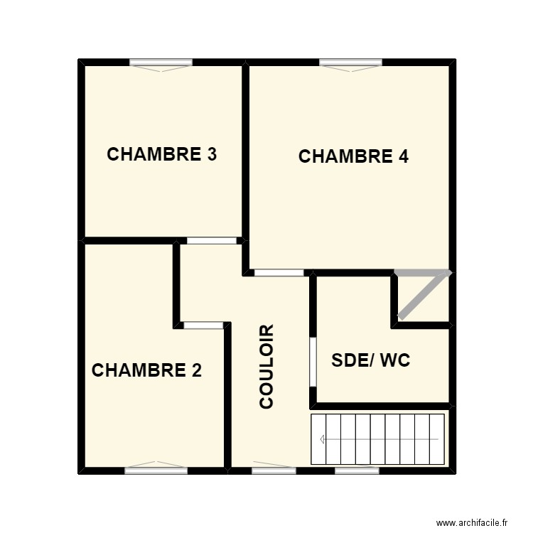 RETHO  1ER. Plan de 6 pièces et 36 m2