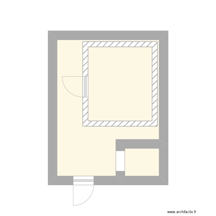 EXOLA. Plan de 3 pièces et 14 m2