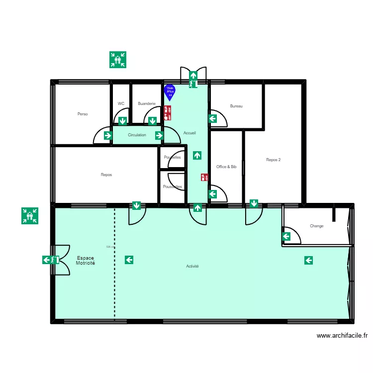 Paris Thionville 75019 Projet EVAC. Plan de Paris Thionville 75019 Projet EVAC. Plan de