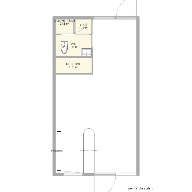 salon de thé. Plan de 0 pièce et 0 m2