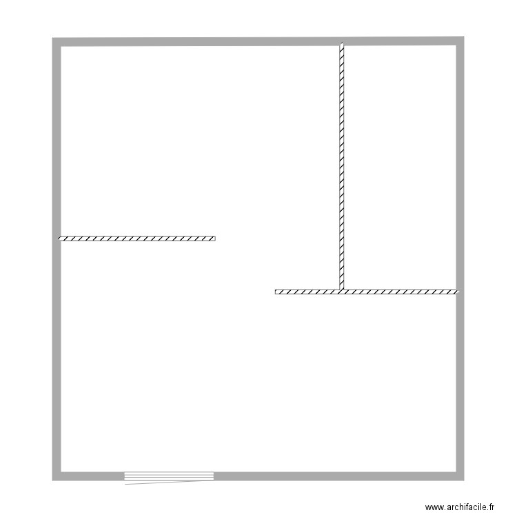 nini existand. Plan de 2 pièces et 100 m2