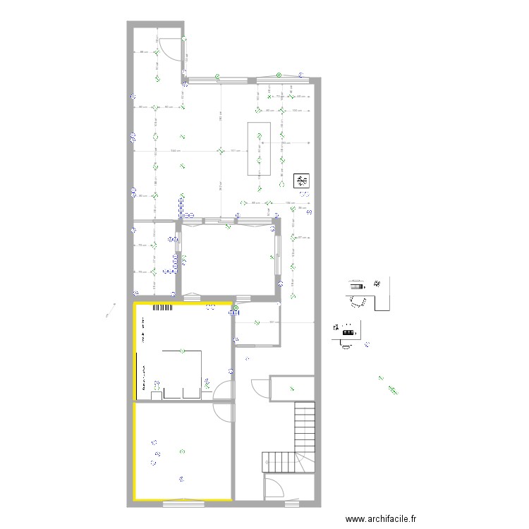 Plan Elec total v1. Plan de 0 pièce et 0 m2