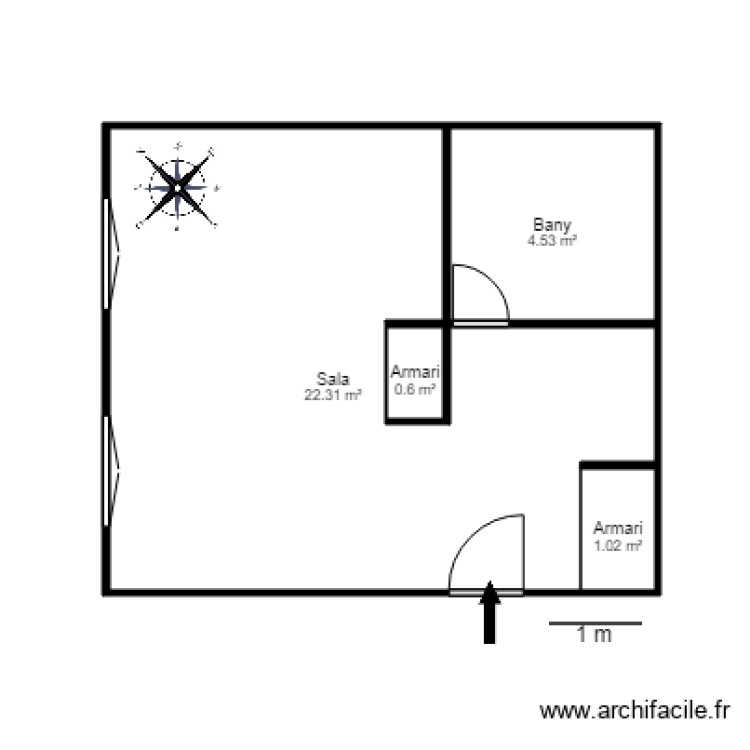 ed residencia incles esc 4 bloc o planta 1 ap 49 canillo. Plan de 0 pièce et 0 m2
