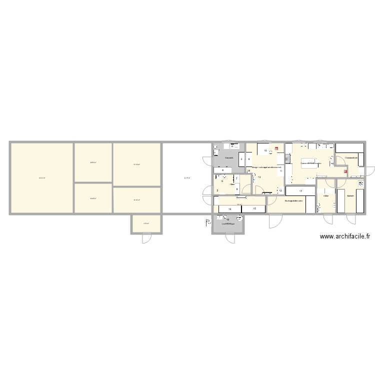 aménagements centre de conditionnement. Plan de 0 pièce et 0 m2