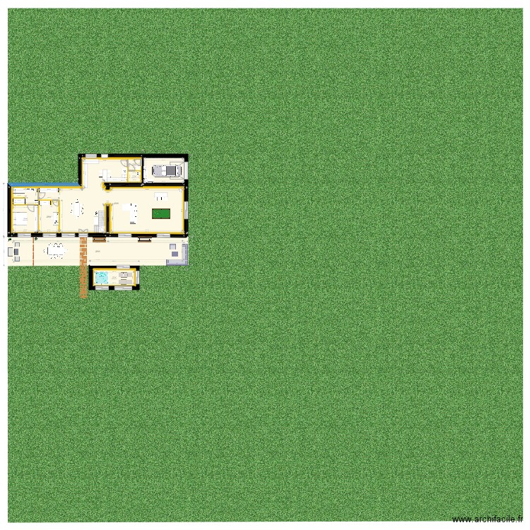 Plan de Masse projet futur. Plan de 0 pièce et 0 m2