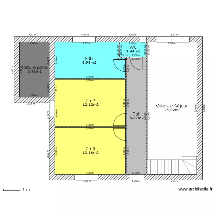 HAEZEBROUCK R 1 Etage. Plan de 