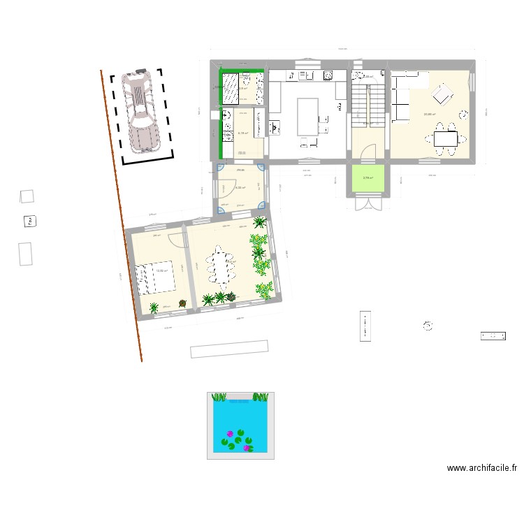 plourivo appenti 230329_JM. Plan de 15 pièces et 131 m2