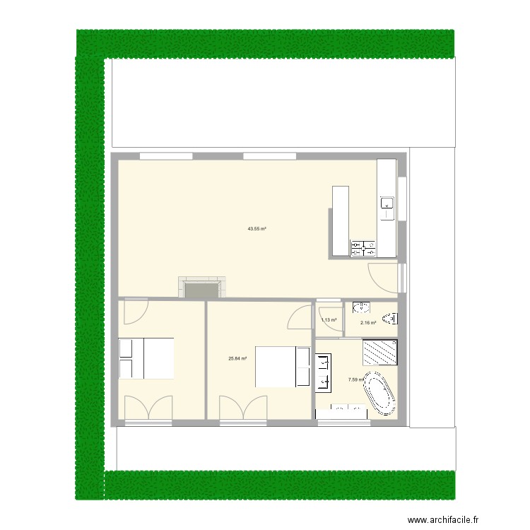 BERTHE. Plan de 0 pièce et 0 m2