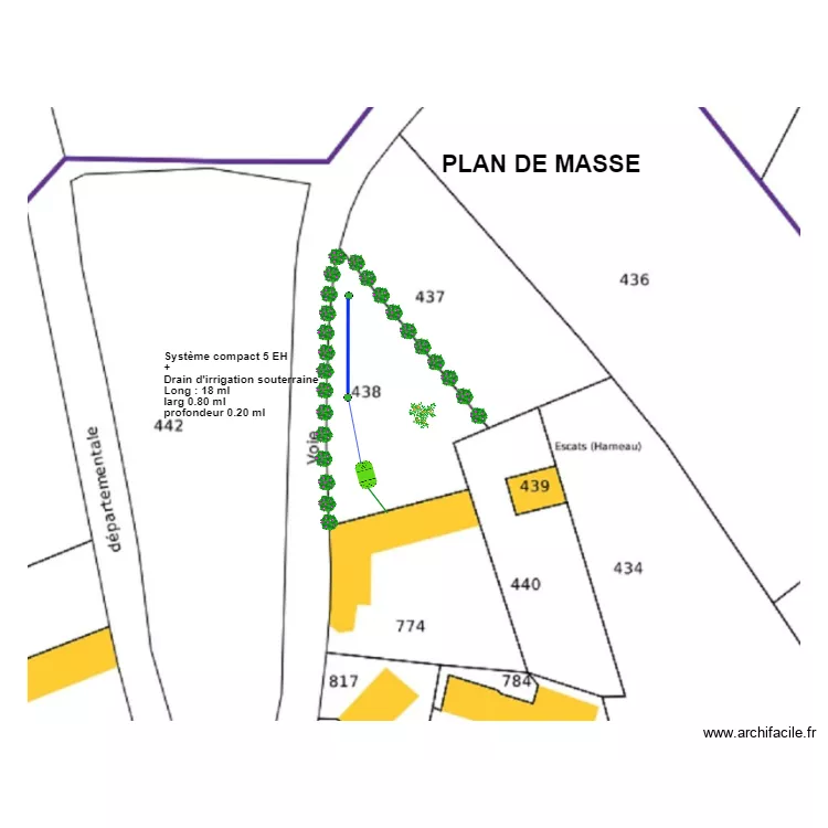 La Salamandre. Plan de 