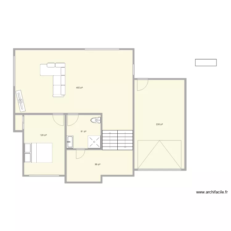 Plan 21878 modifi&eacute; sous sol. Plan de 