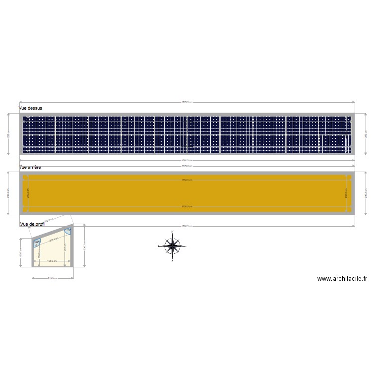 Abri bûches  20 PV. Plan de 0 pièce et 0 m2