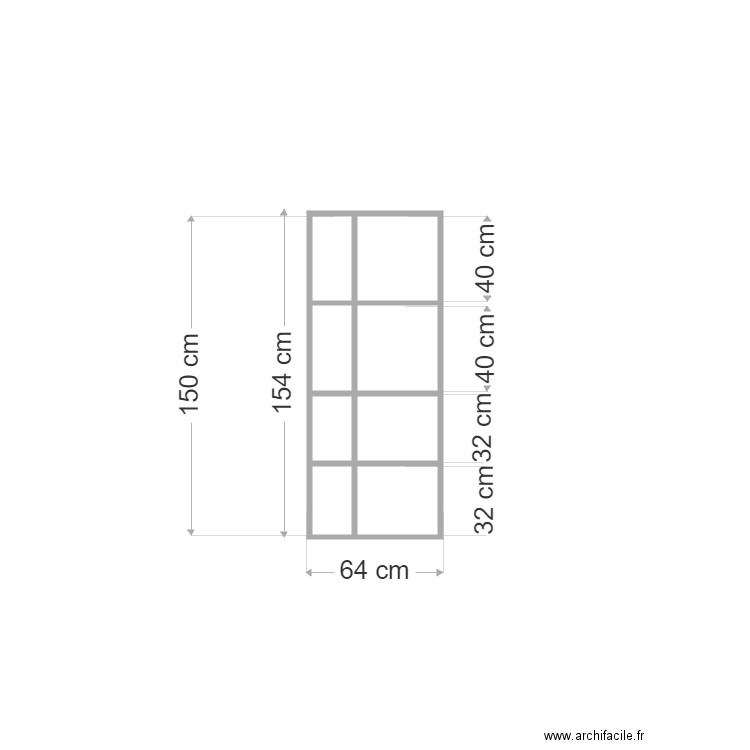 wc fabre 2. Plan de 0 pièce et 0 m2