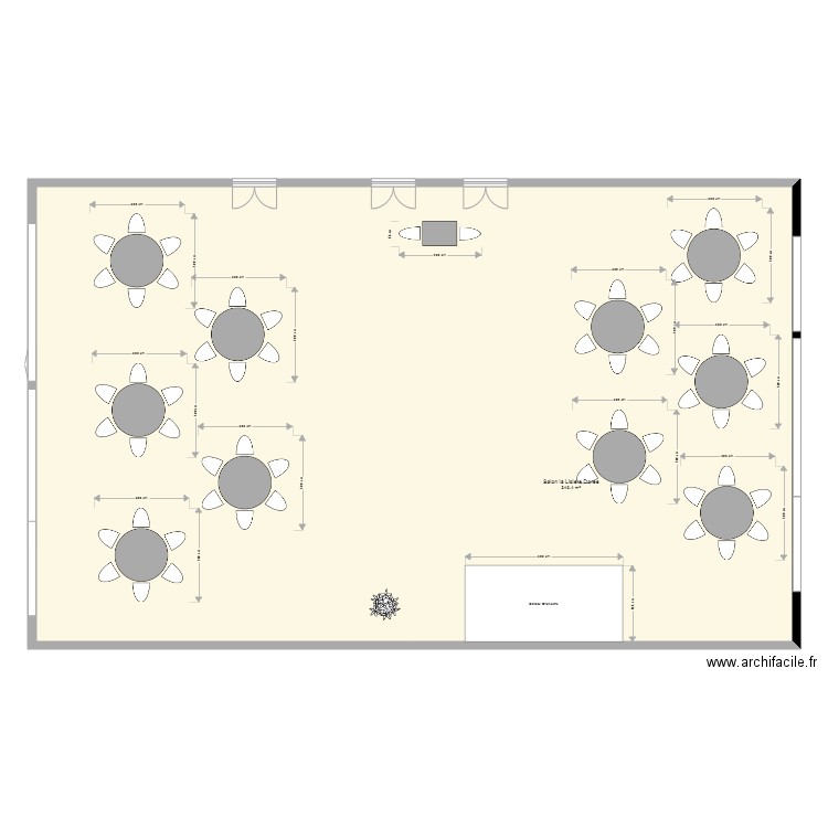 Salon La Lisiere Dorée Ste MESME version D. Plan de 0 pièce et 0 m2