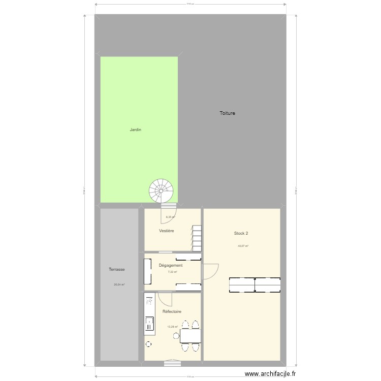 Chambly étage modifié. Plan de 0 pièce et 0 m2