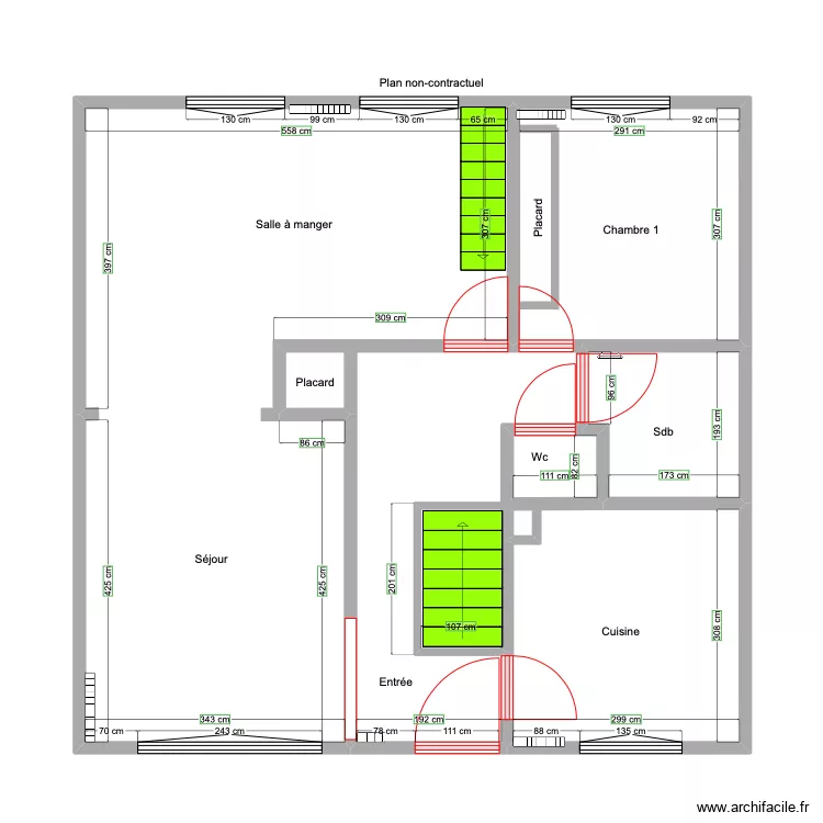 maison lepercq. Plan de 