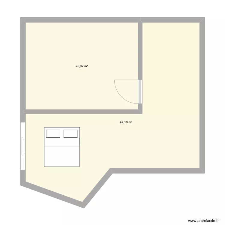 maison agrandissement. Plan de 