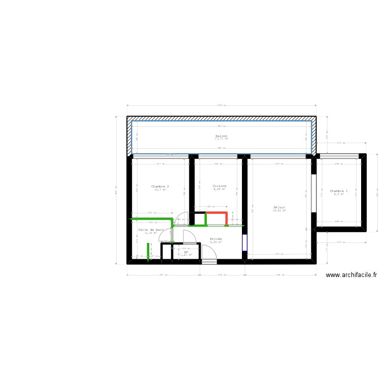 Project MEDLEY PLAN1 plan electrique. Plan de 11 pièces et 78 m2