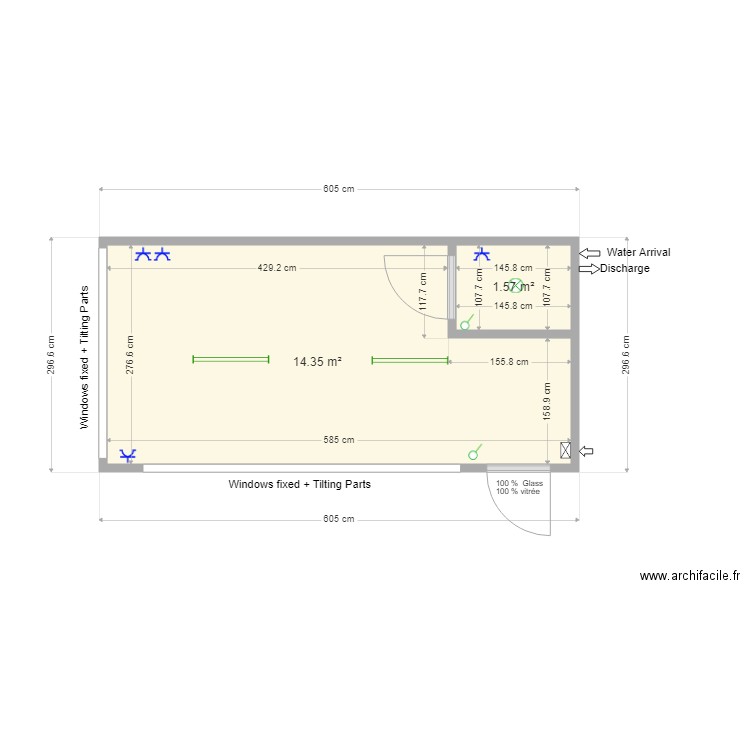 Tym . Plan de 0 pièce et 0 m2