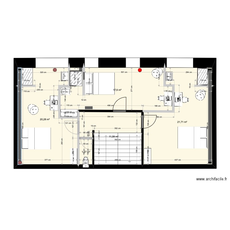 Plan La Villa Zen - 2EME V2. Plan de 5 pièces et 72 m2