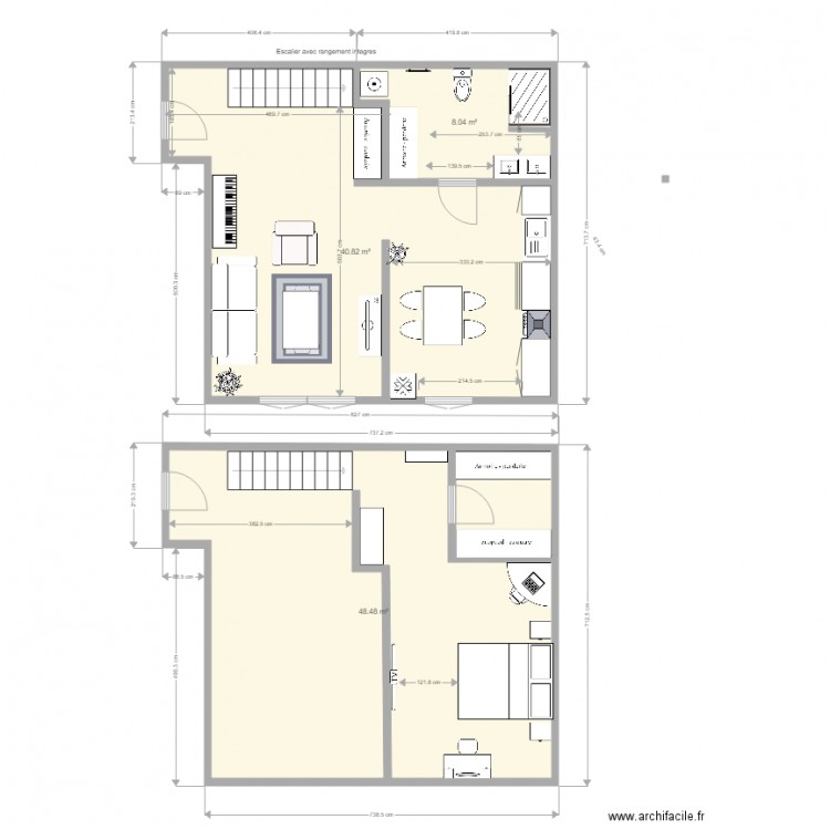 plan studio 6. Plan de 0 pièce et 0 m2