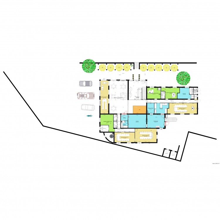 hotel les trois chenes modifié version novembre 2017. Plan de 0 pièce et 0 m2