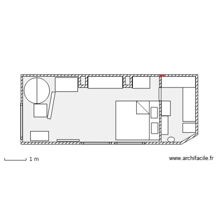 ETAGE meublé. Plan de ETAGE meublé. Plan de