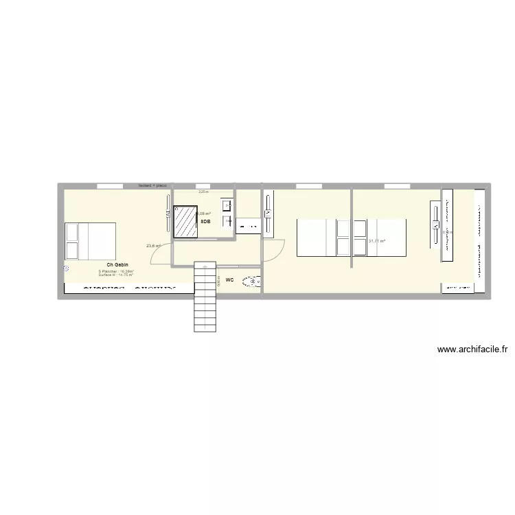 ZAZ étage 2. Plan de ZAZ étage 2. Plan de