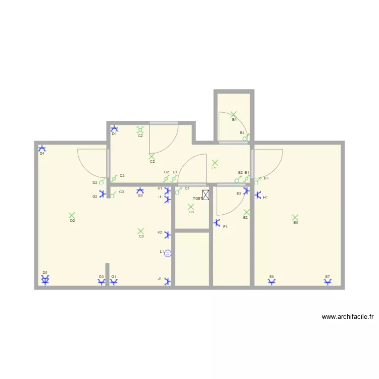 Ancia quai de rome 58 4000 liege. Plan de 