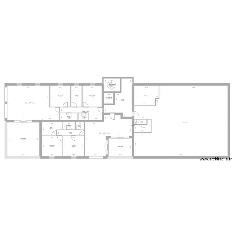 Coté Midi Saint Paul 1er etage. Plan de Coté Midi Saint Paul 1er etage. Plan de