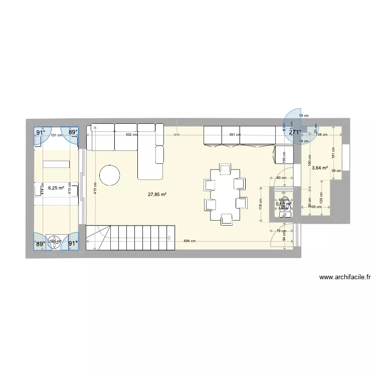 trou d'eau 3. Plan de 